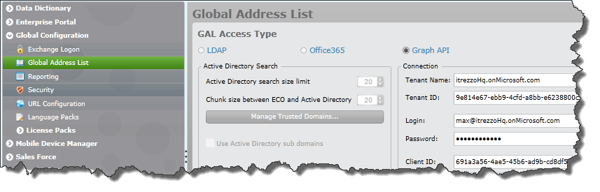 Azure AD, LDAP, EWS
