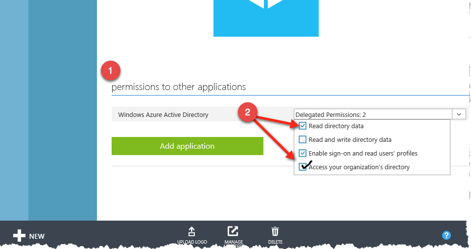 Configure an Azure Application