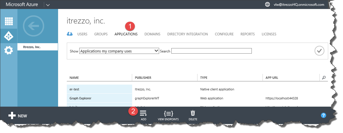 Obtaining the Azure AD application Client ID