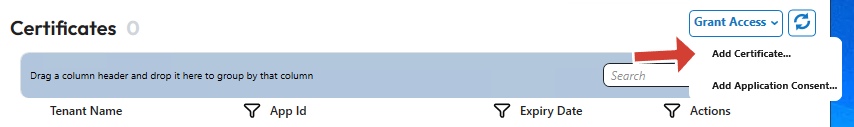 add certificate
