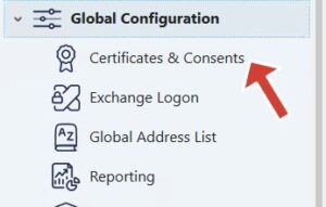 certificates and consents
